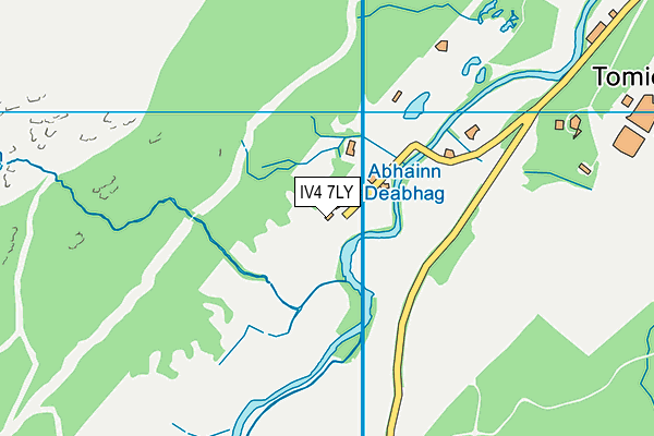 IV4 7LY map - OS VectorMap District (Ordnance Survey)