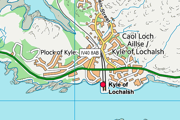 IV40 8AB map - OS VectorMap District (Ordnance Survey)