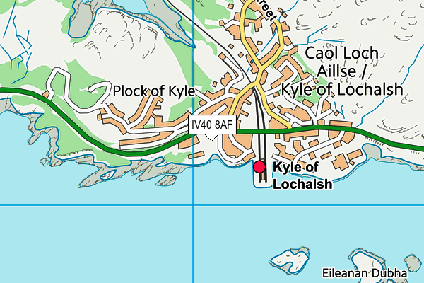 IV40 8AF map - OS VectorMap District (Ordnance Survey)