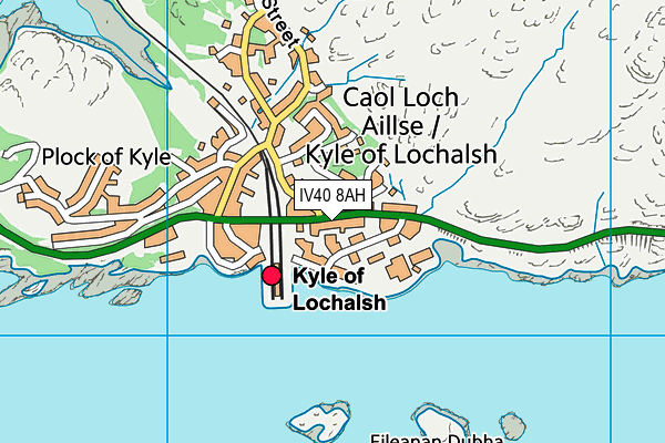 IV40 8AH map - OS VectorMap District (Ordnance Survey)