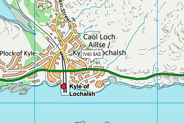 IV40 8AS map - OS VectorMap District (Ordnance Survey)