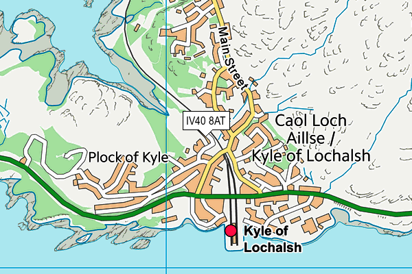 IV40 8AT map - OS VectorMap District (Ordnance Survey)