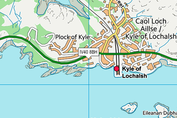 IV40 8BH map - OS VectorMap District (Ordnance Survey)