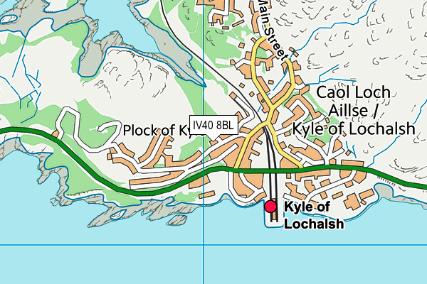 IV40 8BL map - OS VectorMap District (Ordnance Survey)