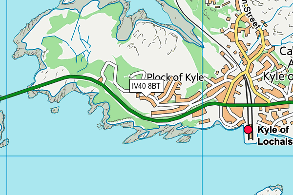 IV40 8BT map - OS VectorMap District (Ordnance Survey)