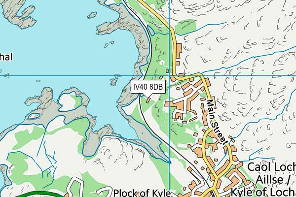 IV40 8DB map - OS VectorMap District (Ordnance Survey)
