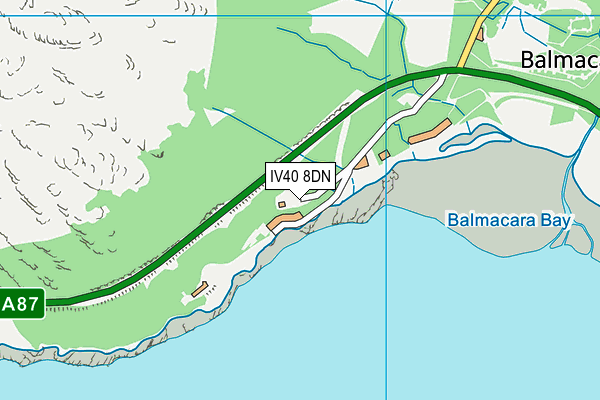 IV40 8DN map - OS VectorMap District (Ordnance Survey)