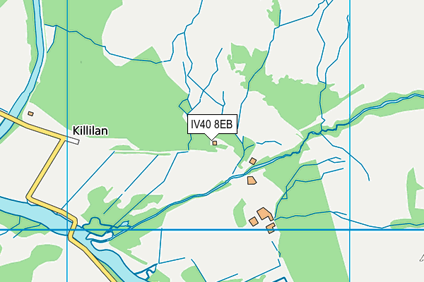 IV40 8EB map - OS VectorMap District (Ordnance Survey)