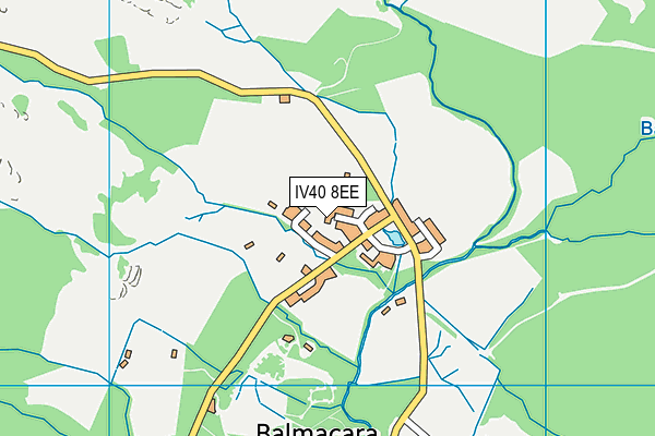 IV40 8EE map - OS VectorMap District (Ordnance Survey)