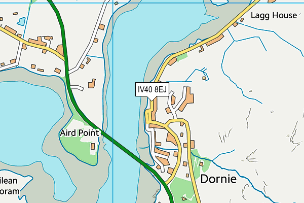 IV40 8EJ map - OS VectorMap District (Ordnance Survey)