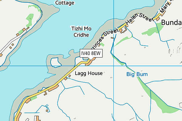 IV40 8EW map - OS VectorMap District (Ordnance Survey)