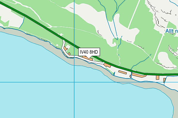 IV40 8HD map - OS VectorMap District (Ordnance Survey)