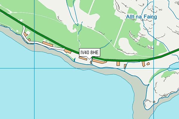 IV40 8HE map - OS VectorMap District (Ordnance Survey)