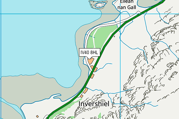 IV40 8HL map - OS VectorMap District (Ordnance Survey)