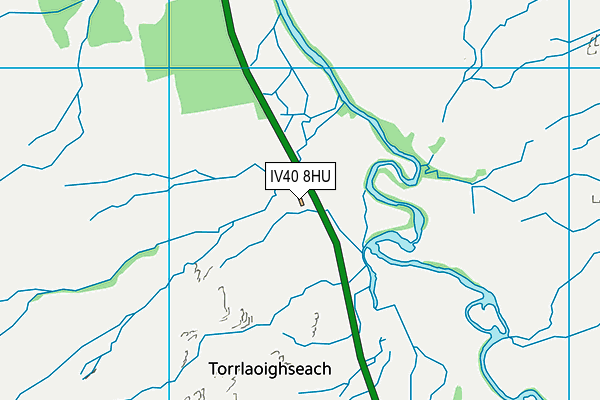 IV40 8HU map - OS VectorMap District (Ordnance Survey)