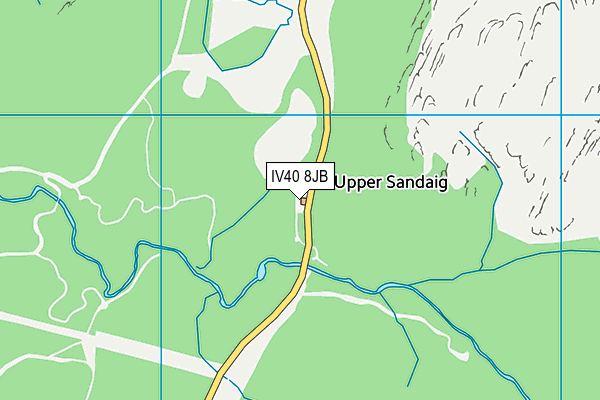 IV40 8JB map - OS VectorMap District (Ordnance Survey)