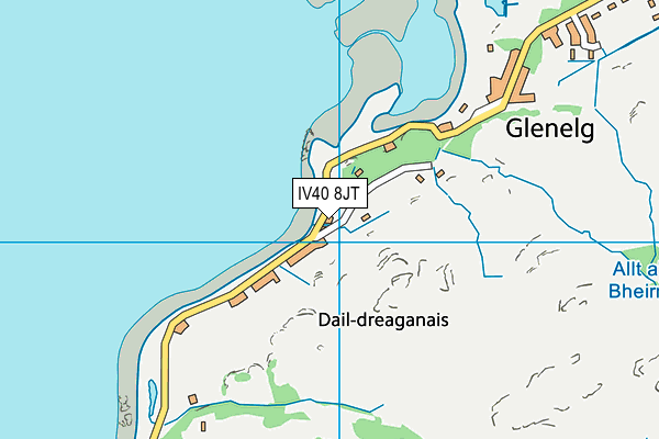 IV40 8JT map - OS VectorMap District (Ordnance Survey)