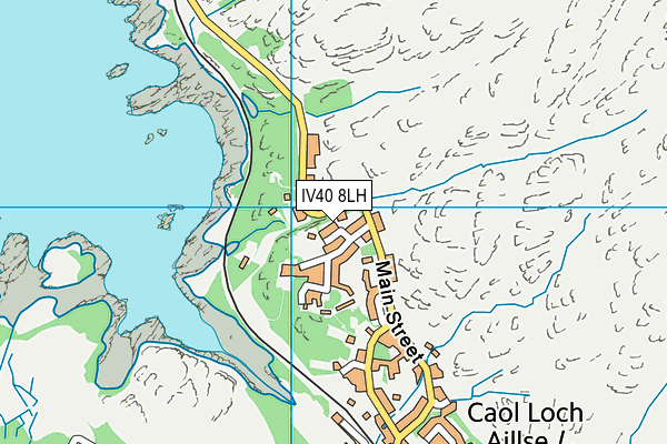 IV40 8LH map - OS VectorMap District (Ordnance Survey)
