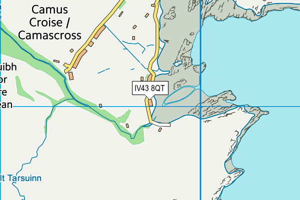 IV43 8QT map - OS VectorMap District (Ordnance Survey)