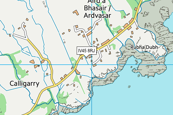 IV45 8RJ map - OS VectorMap District (Ordnance Survey)