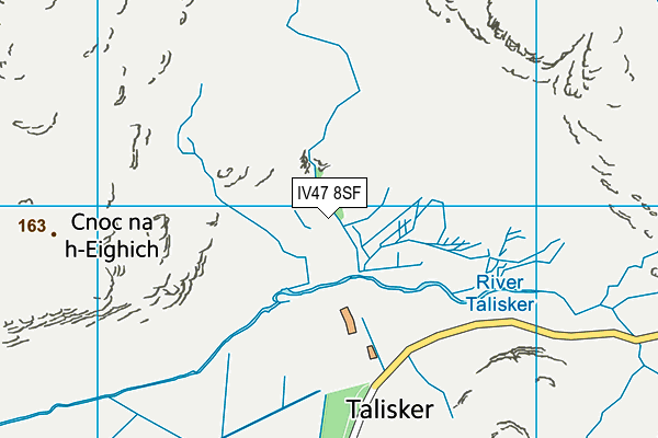 IV47 8SF map - OS VectorMap District (Ordnance Survey)