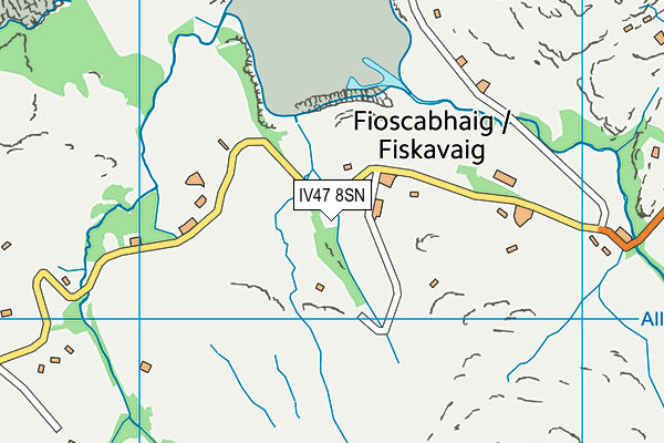 IV47 8SN map - OS VectorMap District (Ordnance Survey)