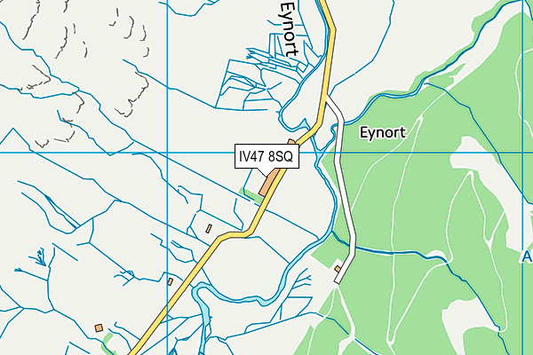 IV47 8SQ map - OS VectorMap District (Ordnance Survey)