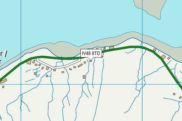 IV48 8TD map - OS VectorMap District (Ordnance Survey)