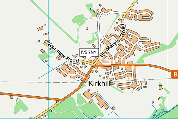 IV5 7NY map - OS VectorMap District (Ordnance Survey)