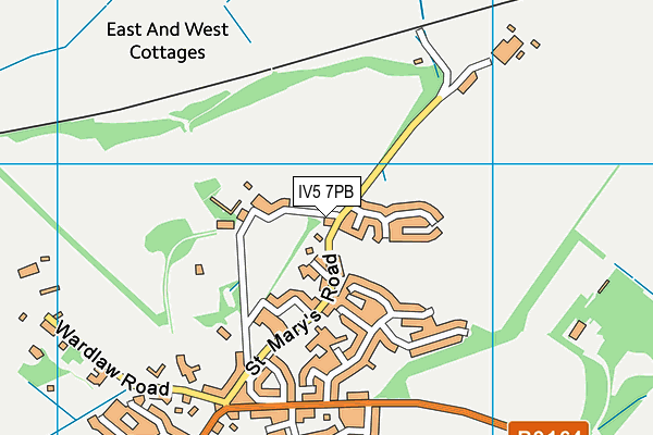 IV5 7PB map - OS VectorMap District (Ordnance Survey)