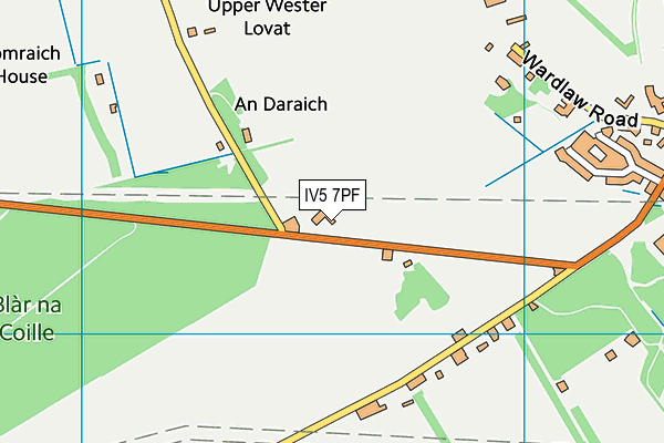 IV5 7PF map - OS VectorMap District (Ordnance Survey)
