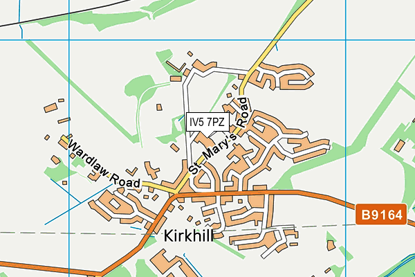 IV5 7PZ map - OS VectorMap District (Ordnance Survey)