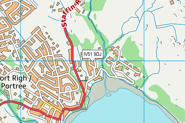 IV51 9DJ map - OS VectorMap District (Ordnance Survey)