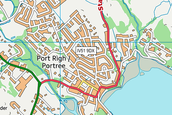 IV51 9DX map - OS VectorMap District (Ordnance Survey)