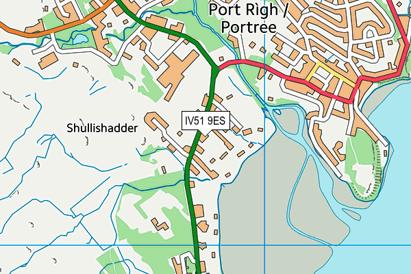 IV51 9ES map - OS VectorMap District (Ordnance Survey)