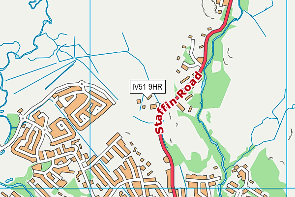 IV51 9HR map - OS VectorMap District (Ordnance Survey)