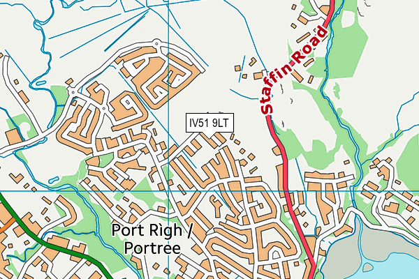 IV51 9LT map - OS VectorMap District (Ordnance Survey)