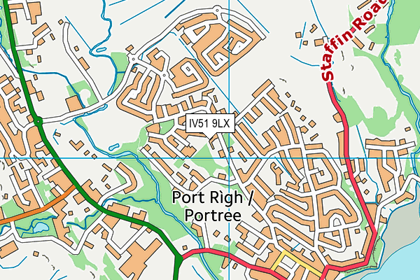 IV51 9LX map - OS VectorMap District (Ordnance Survey)