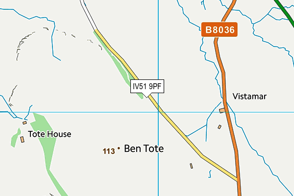 IV51 9PF map - OS VectorMap District (Ordnance Survey)