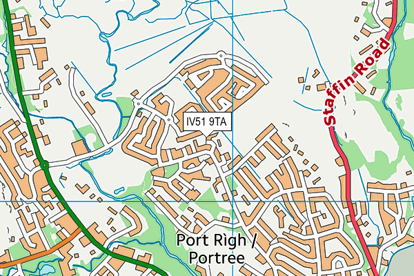 IV51 9TA map - OS VectorMap District (Ordnance Survey)