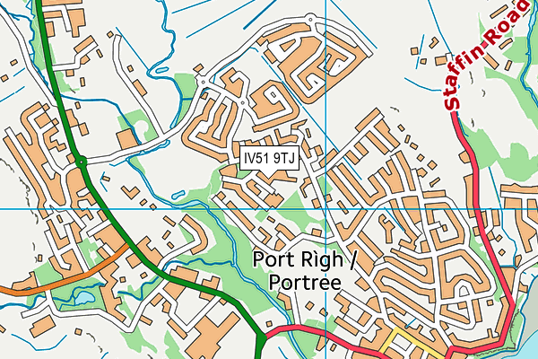 IV51 9TJ map - OS VectorMap District (Ordnance Survey)