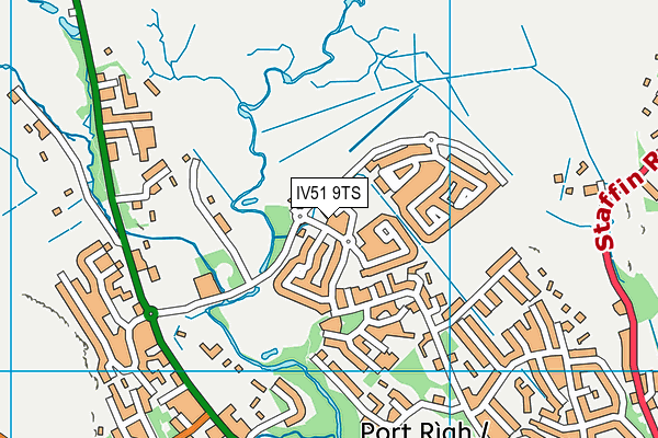 IV51 9TS map - OS VectorMap District (Ordnance Survey)