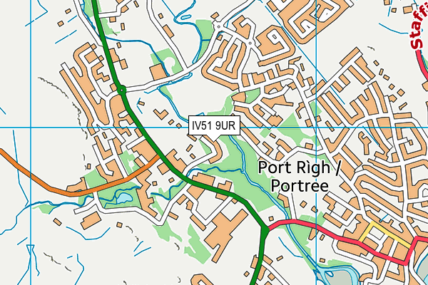 IV51 9UR map - OS VectorMap District (Ordnance Survey)