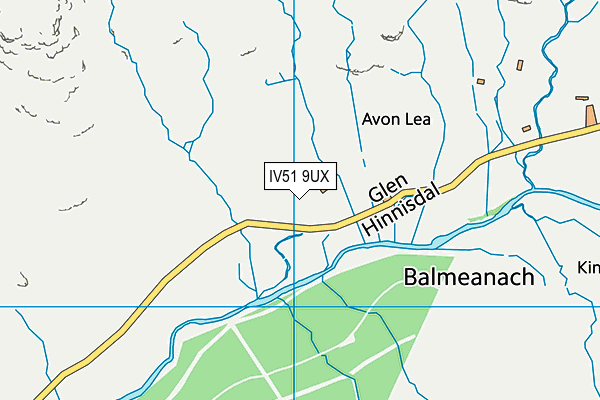 IV51 9UX map - OS VectorMap District (Ordnance Survey)