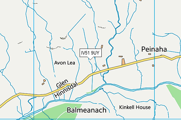 IV51 9UY map - OS VectorMap District (Ordnance Survey)