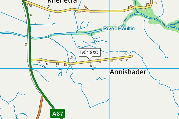 IV51 9XQ map - OS VectorMap District (Ordnance Survey)