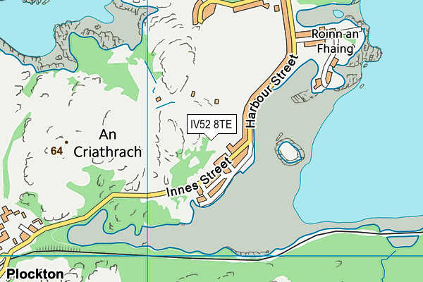 IV52 8TE map - OS VectorMap District (Ordnance Survey)