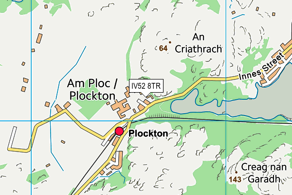IV52 8TR map - OS VectorMap District (Ordnance Survey)