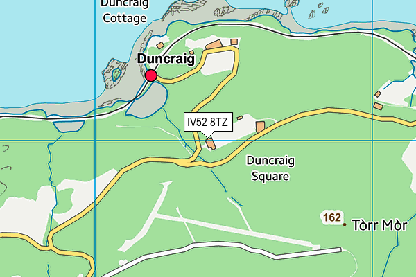 IV52 8TZ map - OS VectorMap District (Ordnance Survey)