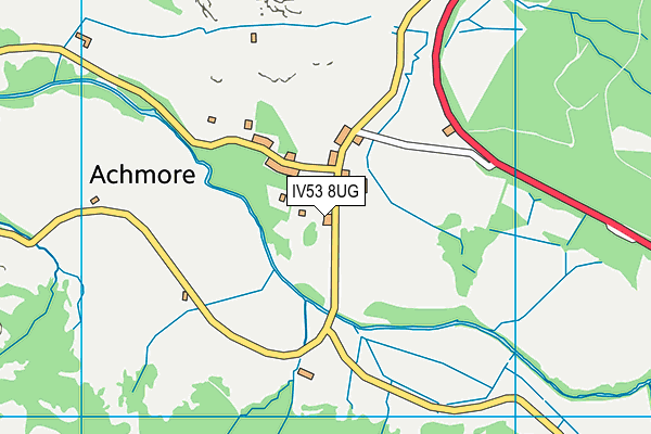 IV53 8UG map - OS VectorMap District (Ordnance Survey)